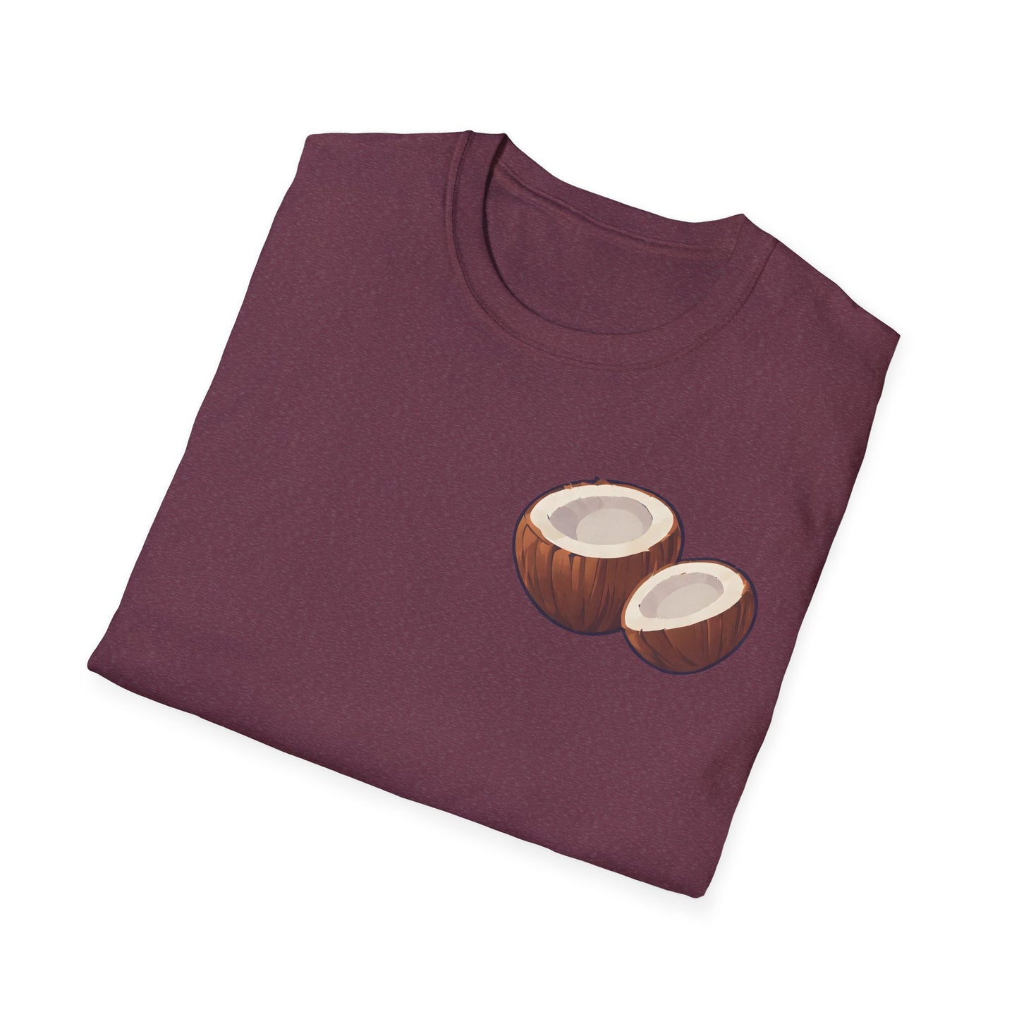 Monki business T-Shirt - Coconut on the front