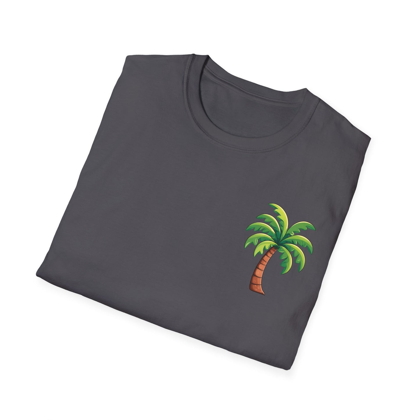Monki business T-Shirt - Palm tree on the front